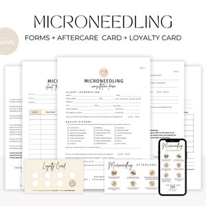 Formulário de microagulha, Consentimento de microagulha, Cuidados posteriores com microagulha, Formulário de consentimento facial, Cuidados com microagulha, Formulários de microagulha, Formulário de estética