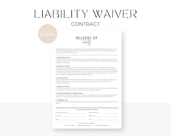 General Liability Waiver Template, Liability Form Agreement, Liability Damage Waiver Template, Liability Waivers Release Form, Indemnity