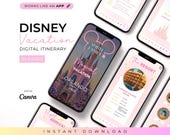 WDW Vacation Travel Digital Itinerary, Family Travel, Travel Agent Agency, Trip Itinerary, WDW Mobile Itinerary, Travel Guide, Canva