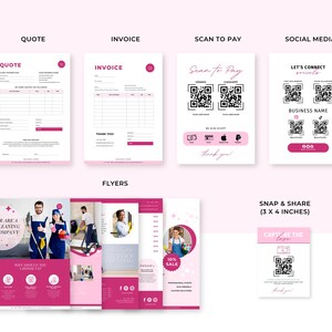 Komplettpaket für Reinigungsunternehmen, Reinigungsformulare, Logo, Servicevertrag, Flyer für Reinigungsunternehmen, Visitenkarten für Reinigungsunternehmen, Social-Media-Kanäle für Reinigungsunternehmen Bild 7