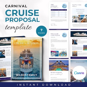 Cruise Proposal Travel Template, Travel Agent Proposal Template, Cruise Proposal Template, Travel Agent Proposal, Carnival Cruise Proposal