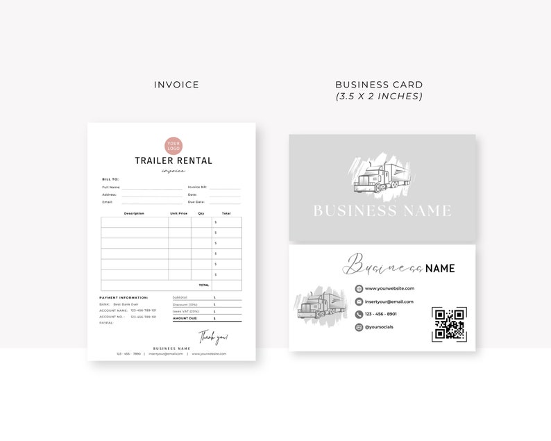 Editable Trailer Rental Agreement Template, Trailer Rental Contract ...