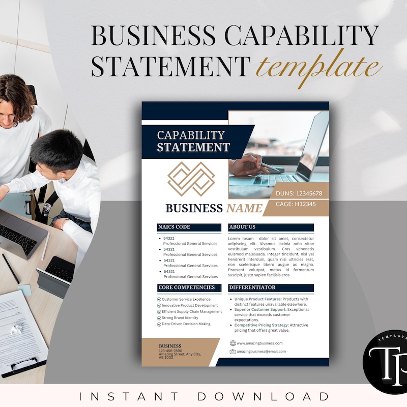 Construction Capability Statement Template - Etsy
