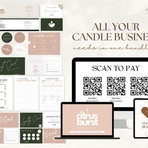 100 + Seiten bearbeitbares Kerzenetikettenpaket, moderne Kerzenetikettendesigns, Kerzen-Business-Bundle, benutzerdefinierte Kerzenetiketten DIY-Kerzenaufkleber, Canva