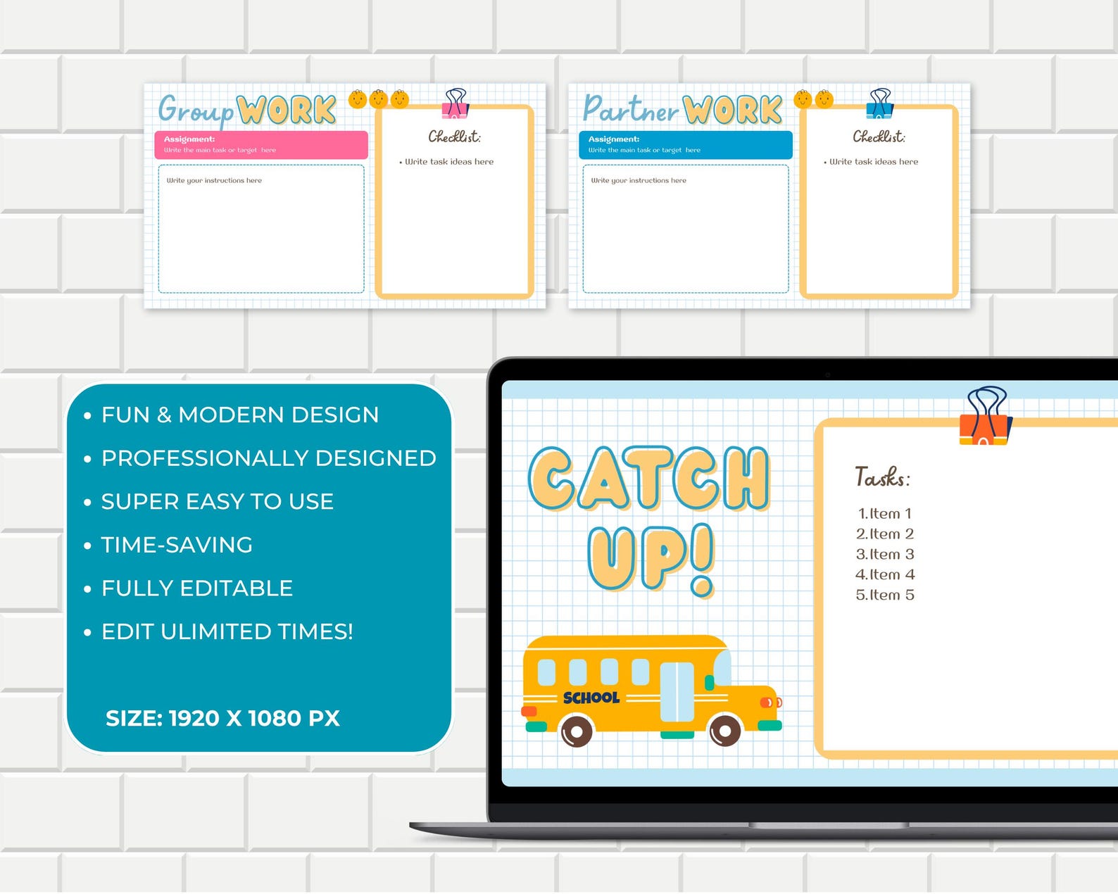Classroom Daily Slides, Class Slide Deck, School Teacher Powerpoint ...