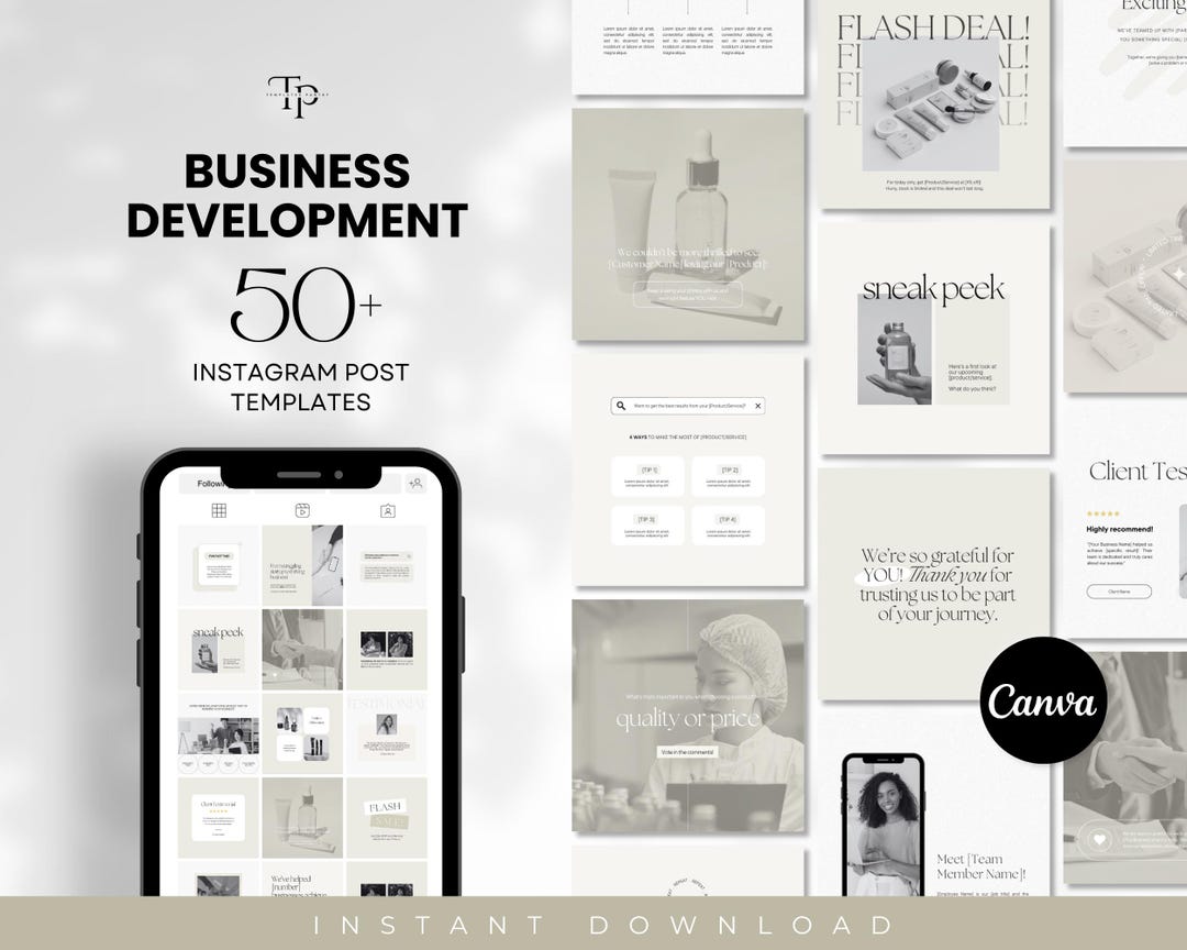 Business Development IG Posts Template, Corporate Templates, Boost Your ...