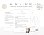 Interior Designer Client Contract, Interior Design Services Agreement, Client-Designer Agreement Template, Interior Decorating Contract