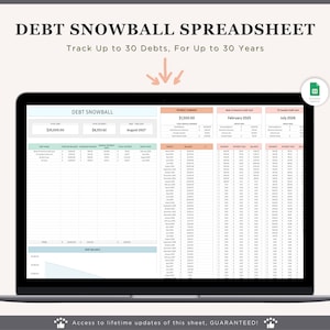 Debt Snowball Excel Spreadsheet Google Sheets Debt Payoff Tracker Excel Debt Snowball Calculator Student Loan Payoff House Debt Payoff Chart