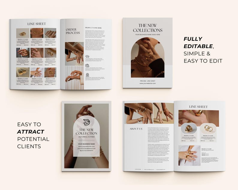 Line Sheet Template Canva, Wholesale Line Sheet Catalogue, Line Sheet ...