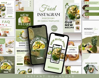 Food Instagram Post & Story, Food Cooking Recipe Health, Dietician Wellness Social Media Marketing, Food Blogger, Healthy Eating Branding