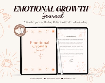 Emotional Growth 2026 Journal, Healing Journal, Mental Health, Anxiety Journal, Therapy Journal, Inner Child Healing, Spiritual Journal