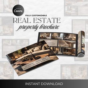 Real Estate Property Brochure Template, Luxury Property Brochure, For Sale Flyer, Listing Flyer, Open House Brochure, Property Magazine