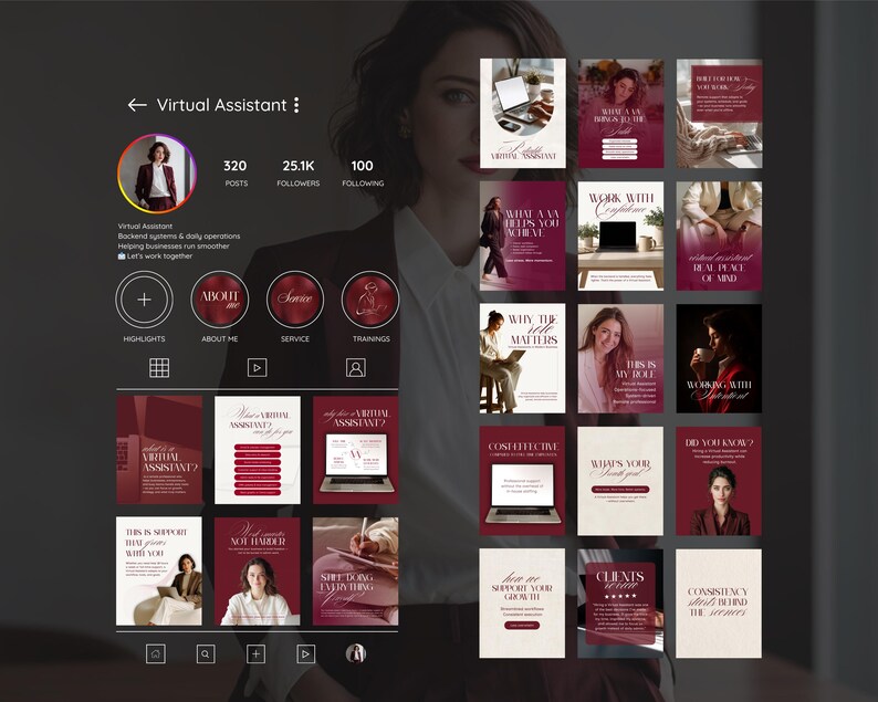 Virtual Assistant Example Post 300+ Virtual Assistant Templates Social Media Post, Virtual Assistant ...