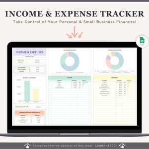 Income and Expense Tracker Spreadsheet Personal Financial Planner Excel Spreadsheet Monthly Expense Tracker Google Sheets Template Finance