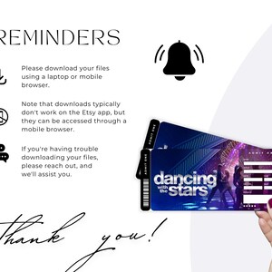 Dancing With the Stars Concert Ticket, Event Ticket Stub Souvenir ...