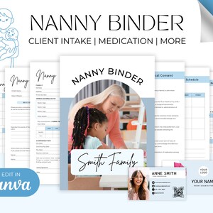 Planner per babysitter stampabile, Planner per babysitter modificabile, Planner per l&#39;assistenza all&#39;infanzia, Kit per babysitter modificabile, Guida per babysitter, Download digitale