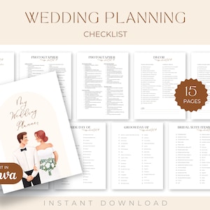 Wedding Planning Checklist, Photography Shot list, Wedding planning printable, Planning checklist, Wedding Checklists, Wedding Day Checklist