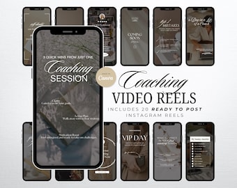 Coaching Instagram Reels, Mindset Coach Reels, Instagram Video Reels, Social Media Template, Faceless Reels, Editable Canva Video Template