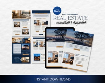 Real Estate Newsletter Template, Real Estate Newsletter Bundle, Real Estate Farming, Newsletter Template, Real Estate Email Marketing