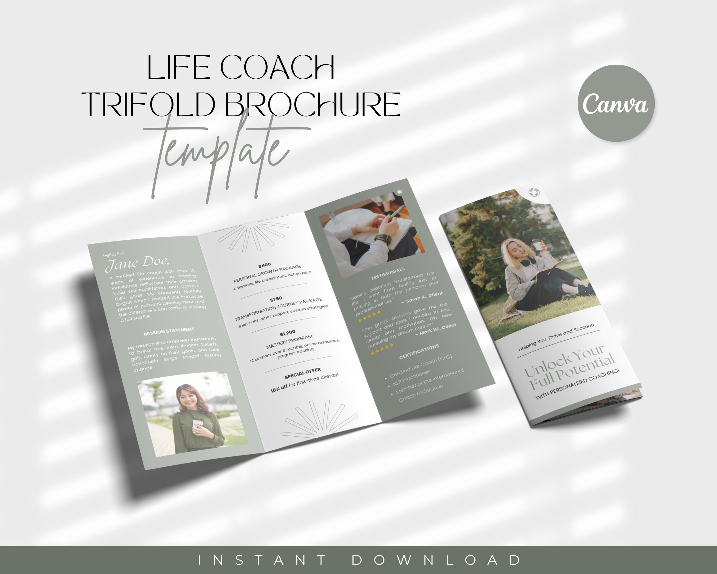 Life coaching brochures España