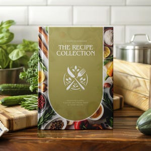 Recipe Book Template, Editable Cookbook Template, Printable Family Recipe Cookbook, Food Blogger Recipe Book, Modern Recipe, Edit on Canva