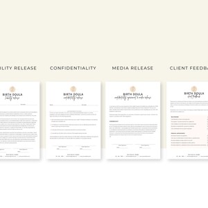 Doula Intake Forms Bundle for New Clients, New Client Intake Forms Bundle, New Client Bundle for Birth Doulas, Birth Doula Intake Forms image 7