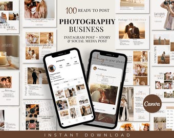 Photography IG Template, Photography Instagram Story Templates, Photographer Instagram Template, Photography Instagram Story Posts, Canva