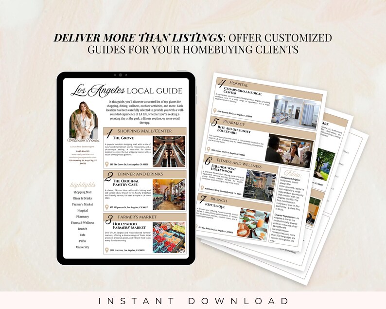 Real Estate Local Guide Template, Neighborhood Guide, Community Guide ...
