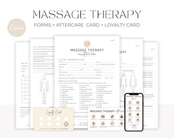 Massage Therapy Forms | Massage Consent | Esthetician Templates | Massage Consultation Form | SOAP Notes | Massage Consultation | Spa Forms