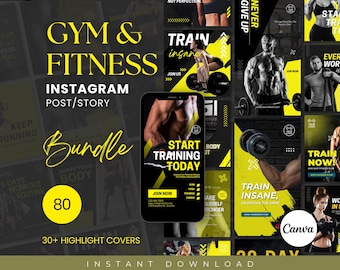 Fitness Instagram Posts Template, Fitness Social Media Posts, Personal Trainer Templates, Wellness Coach Posts, Health Coach, Gym Trainer