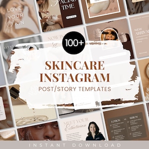Skincare Instagram Templates, Esthetician Instagram Template, Skincare Social Media Posts, Skincare Bundle, Skincare Coach, Skincare Post