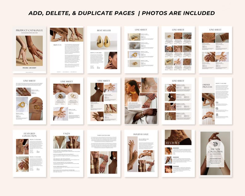 Line Sheet Template Canva, Wholesale Line Sheet Catalogue, Line Sheet ...