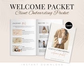 Client Welcome Packet Template, New Client Welcome Packet, Onboarding Template, Canva Template Coach, Business Coach Template, Welcome Guide