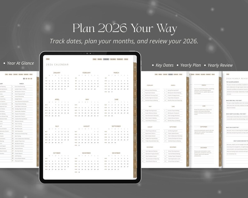 Simple Digital Planner 2026, Minimalist Planner for Goodnotes 2026 ...