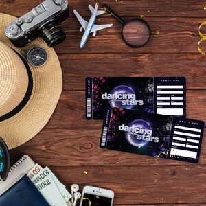 Dancing With the Stars Concert Ticket, Event Ticket Stub Souvenir ...