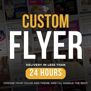 Made To Order Custom Flyer, Business Flyer, Service Flyer, Event Flyer, Hire Me, Customized Flyer, Made For You Template