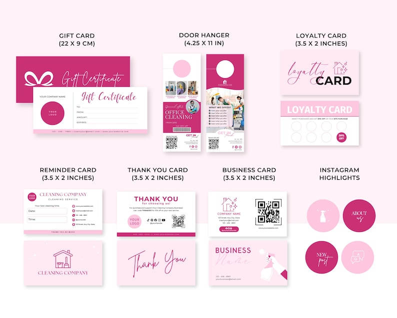 Komplettpaket für Reinigungsunternehmen, Reinigungsformulare, Logo, Servicevertrag, Flyer für Reinigungsunternehmen, Visitenkarten für Reinigungsunternehmen, Social-Media-Kanäle für Reinigungsunternehmen Bild 8