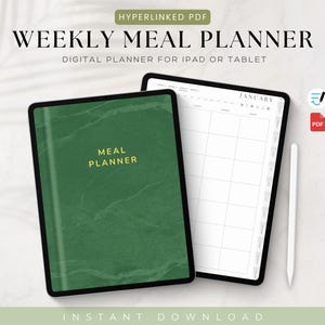 Digitaler wöchentlicher Mahlzeitplaner, wöchentlicher Mahlzeitplaner, digitaler Mahlzeitplaner, Meal Prep-Mahlzeitplan, Lebensmittelplaner Gesundheit & Fitness