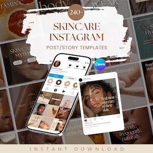 Skincare Instagram Template, Esthetician Instagram Template, Dermatologist, Skincare Social Media, Skincare Posts, Luxury Beauty Instagram