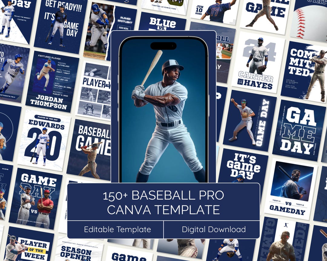 150+ Baseball Templates Bundle | Social Media Templates for Teams ...
