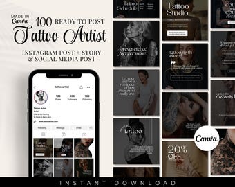 Adesivo Muro Per Tattoo Studio | Design Decorativo | Vinile Impermeabile 70x42 Cm - Foto 4