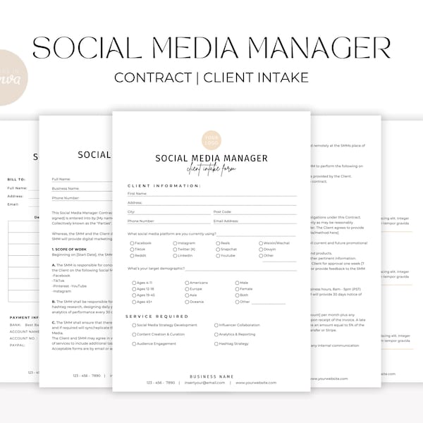 Freelance Social Media Manager Contract Template Social Media Manager Freelance Social Media Manager Contract Template Social Media Manager