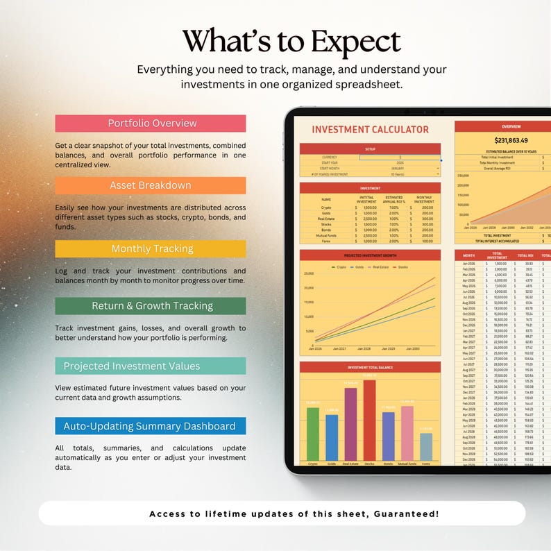 Investment Tracker Stock Portfolio Spreadsheet Google Sheets Trading ...