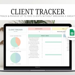 Client Tracker Spreadsheet, Client Management Google Sheets, Small Business Spreadsheet, Business Tracker, Customer List, Client Planner