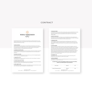 Mobile Bar Contract Template Canva Editable Bartender Contract Mobile Mobile Bar Contract Template Canva Editable Bartender Contract Mobile