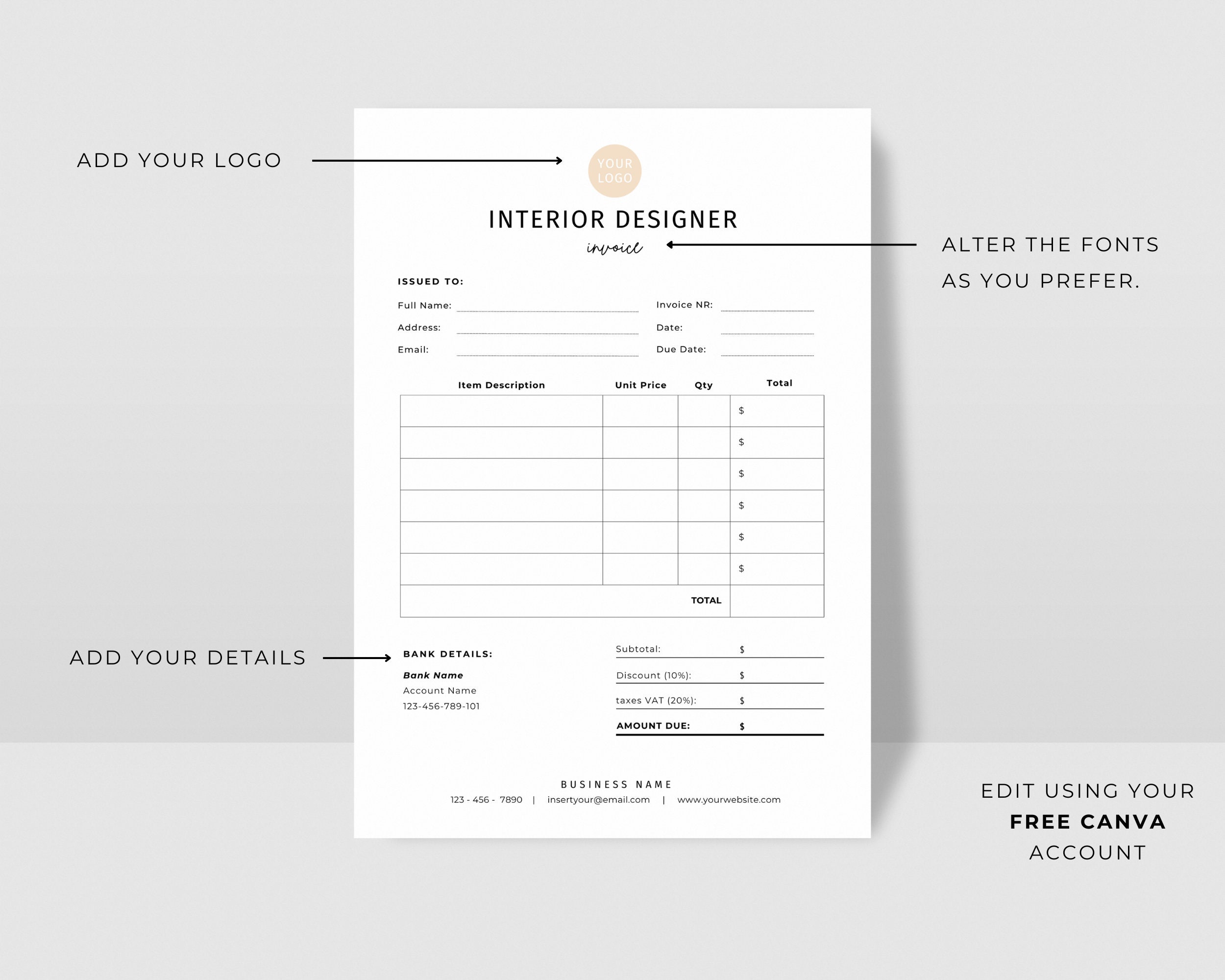 Interior Designer Client Contract, Interior Design Services Agreement ...