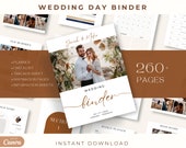 260+ Page Canva Wedding Planner Template Bundle, Editable Wedding Planning Book, Day Of Wedding Binder, Wedding Checklist Planner