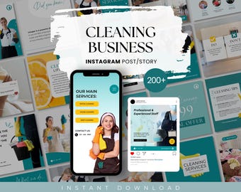Cleaning Business Instagram Template, Cleaning Business Instagram, Cleaning Service IG Post, Commercial Cleaning, Cleaning Social Media Post