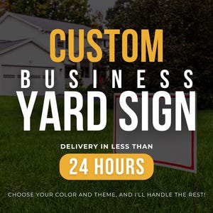 Hire A Designer, Custom Yard Sign Design, Personalized Lawn Sign for Business or Events, Printable Outdoor Sign, Custom Announcement Sign