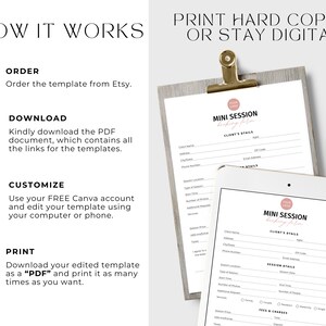 Editable Mini Session Photography Contract Template. Mini Session ...